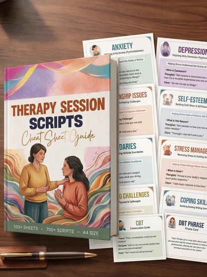 The Confident Clinician’s Scriptbook: 100+ Ready-to-Use Therapy Tools & Session Guides