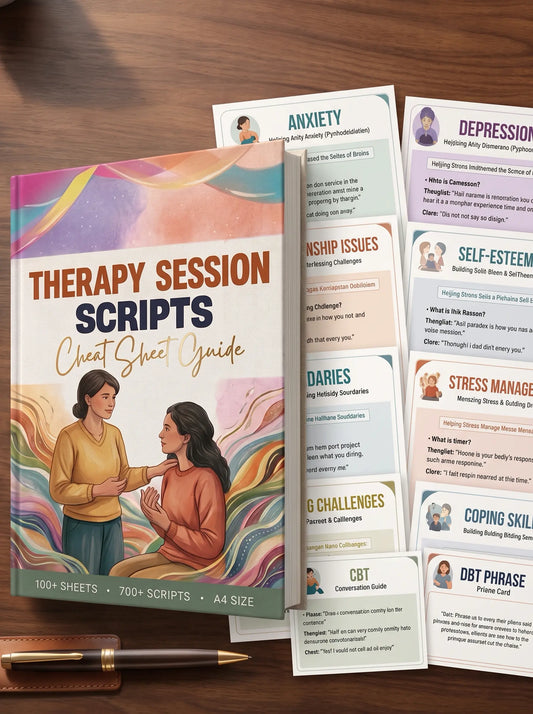 The Confident Clinician’s Scriptbook: 100+ Ready-to-Use Therapy Tools & Session Guides