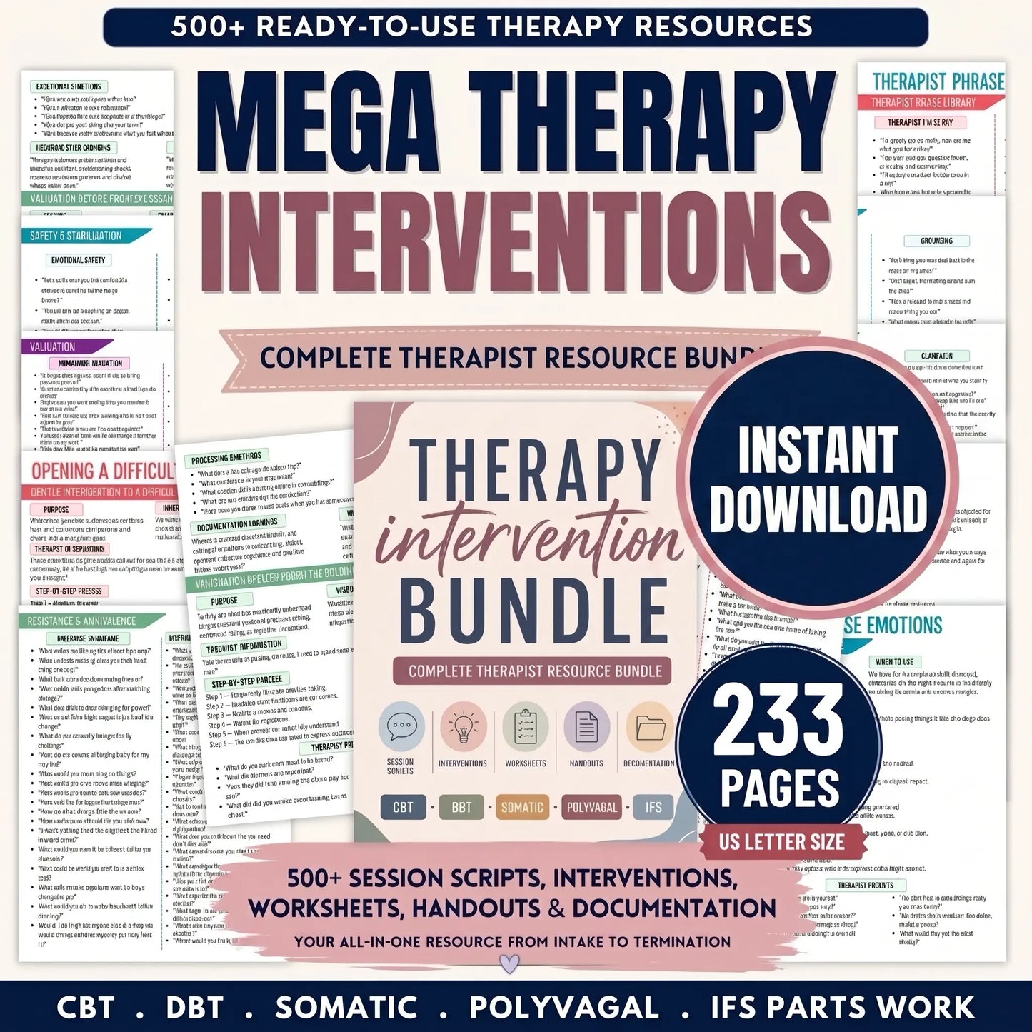 The Confident Clinician’s Scriptbook: 100+ Ready-to-Use Therapy Tools & Session Guides