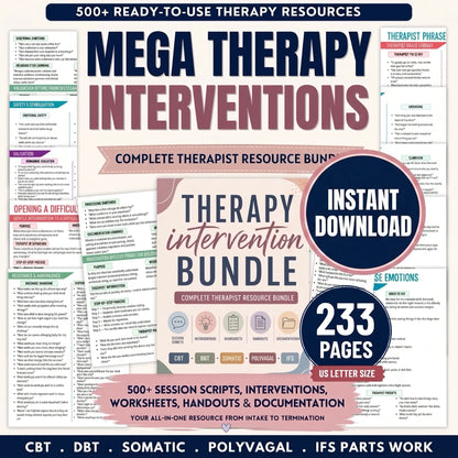 The Confident Clinician’s Scriptbook: 100+ Ready-to-Use Therapy Tools & Session Guides