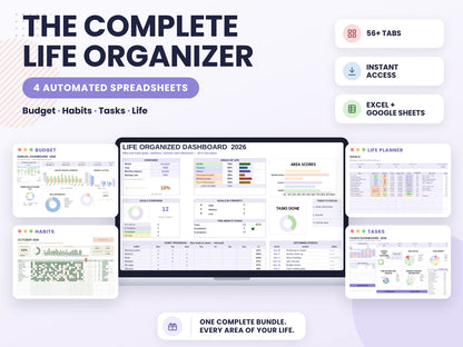 Complete Finance Dashboard and Annual Budget System for Google Sheets