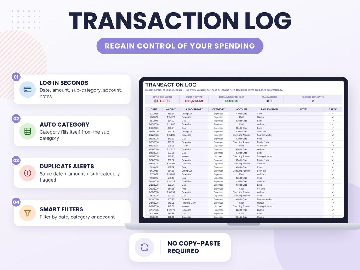 Complete Finance Dashboard and Annual Budget System for Google Sheets